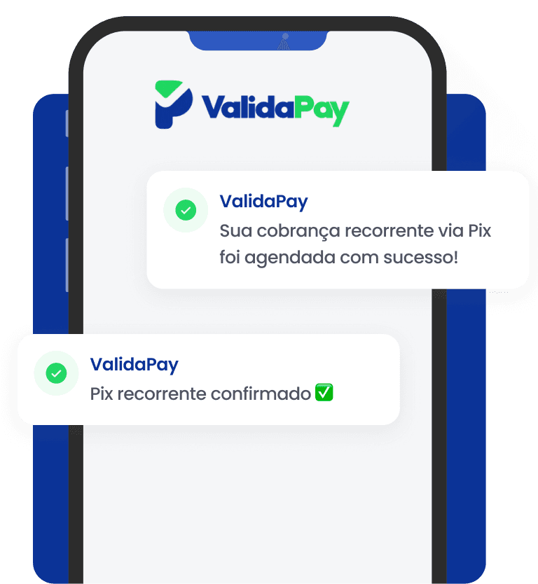 Demonstração Pix Automático no celular