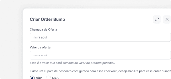 Order Bump - Criar Order Bump